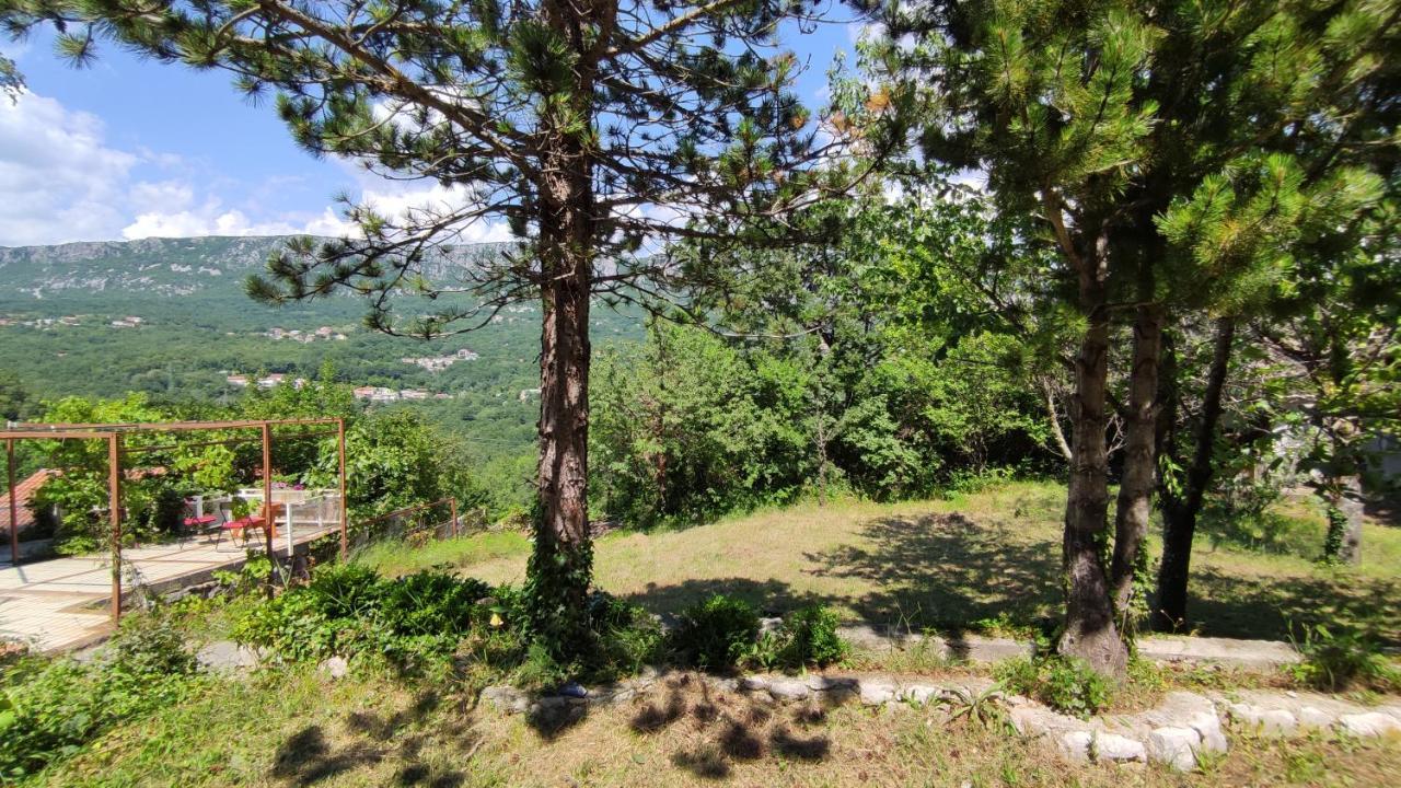 Amazing Sea-Mountain Valley View House With 3 Terraces And Huge Chill Gardens, 5Min From The Sea! Bribir  Eksteriør bilde